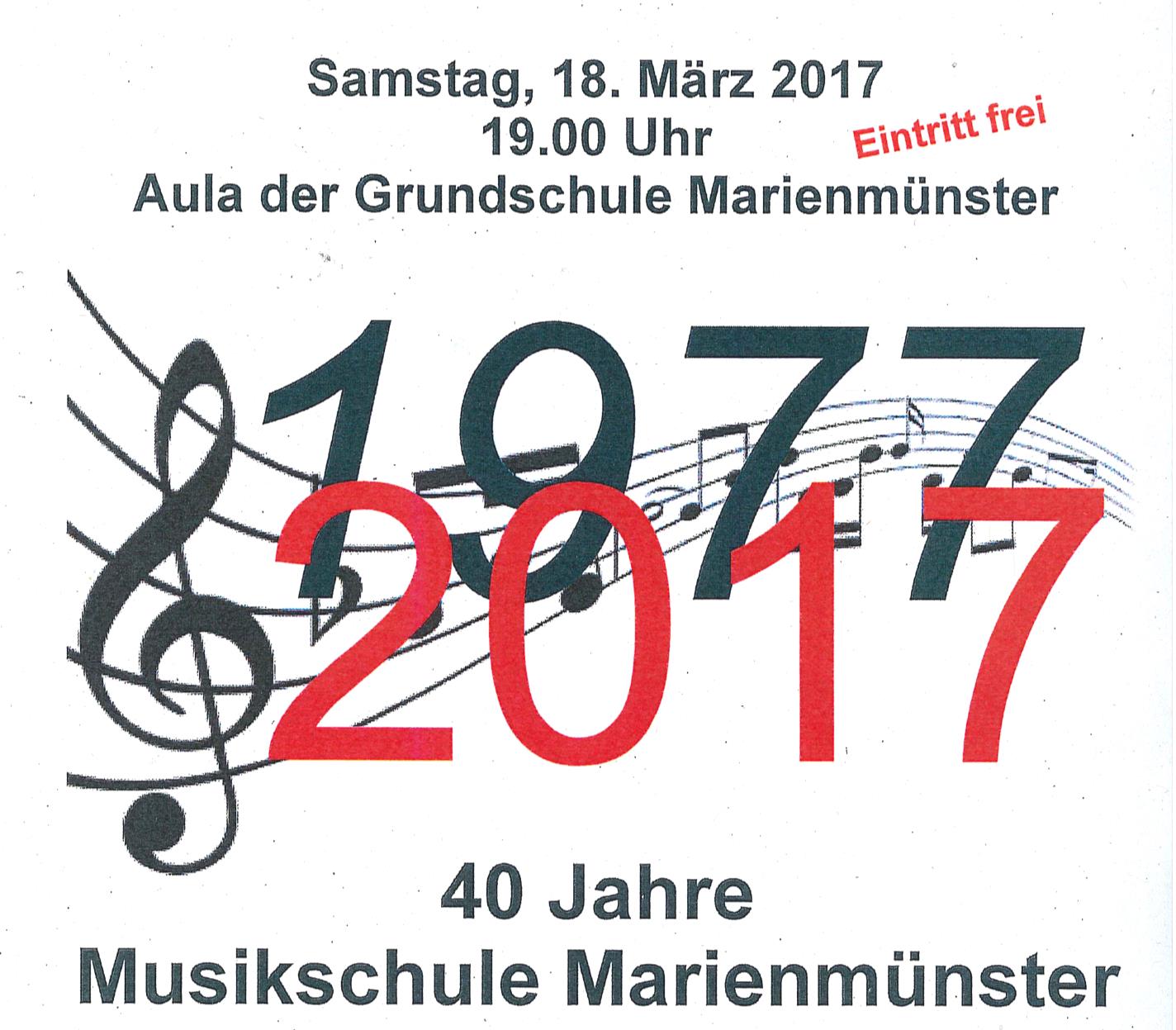 Musikschule feiert 40. Geburtstag: Stadt Marienmünster