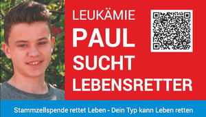 Leukämie: Paul sucht einen Lebensretter