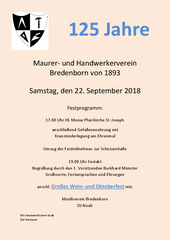125 Jahre Maurer- und Handwerkerverein Bredenborn